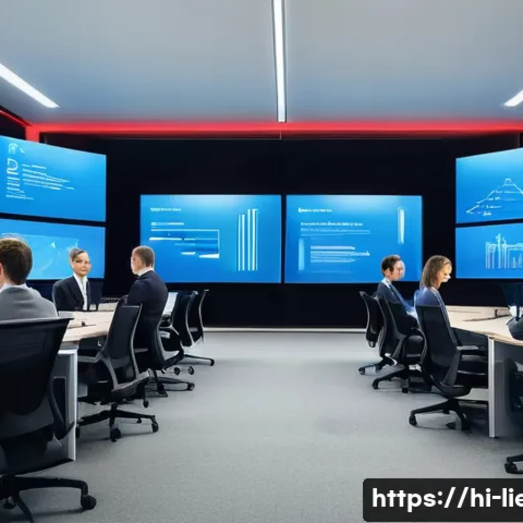 리히텐슈타인의 금융 규제 변화 - A modern financial office scene in Liechtenstein, showcasing a diverse group of professional financi...