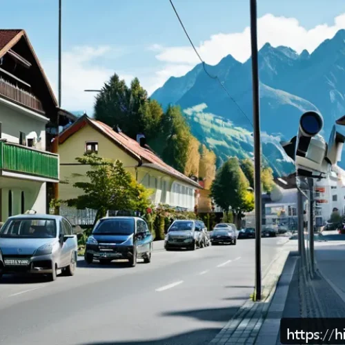 Home 17 리히텐슈타인의 치안과 안전 - A vibrant neighborhood scene in Liechtenstein showing diverse local citizens actively participating ...